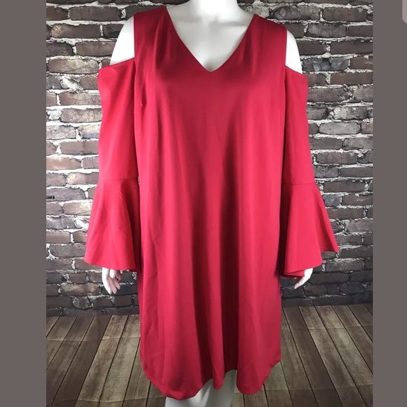 Lane Bryant Bell Sleeve Fit And Flare Dress - Picture 4 of 7